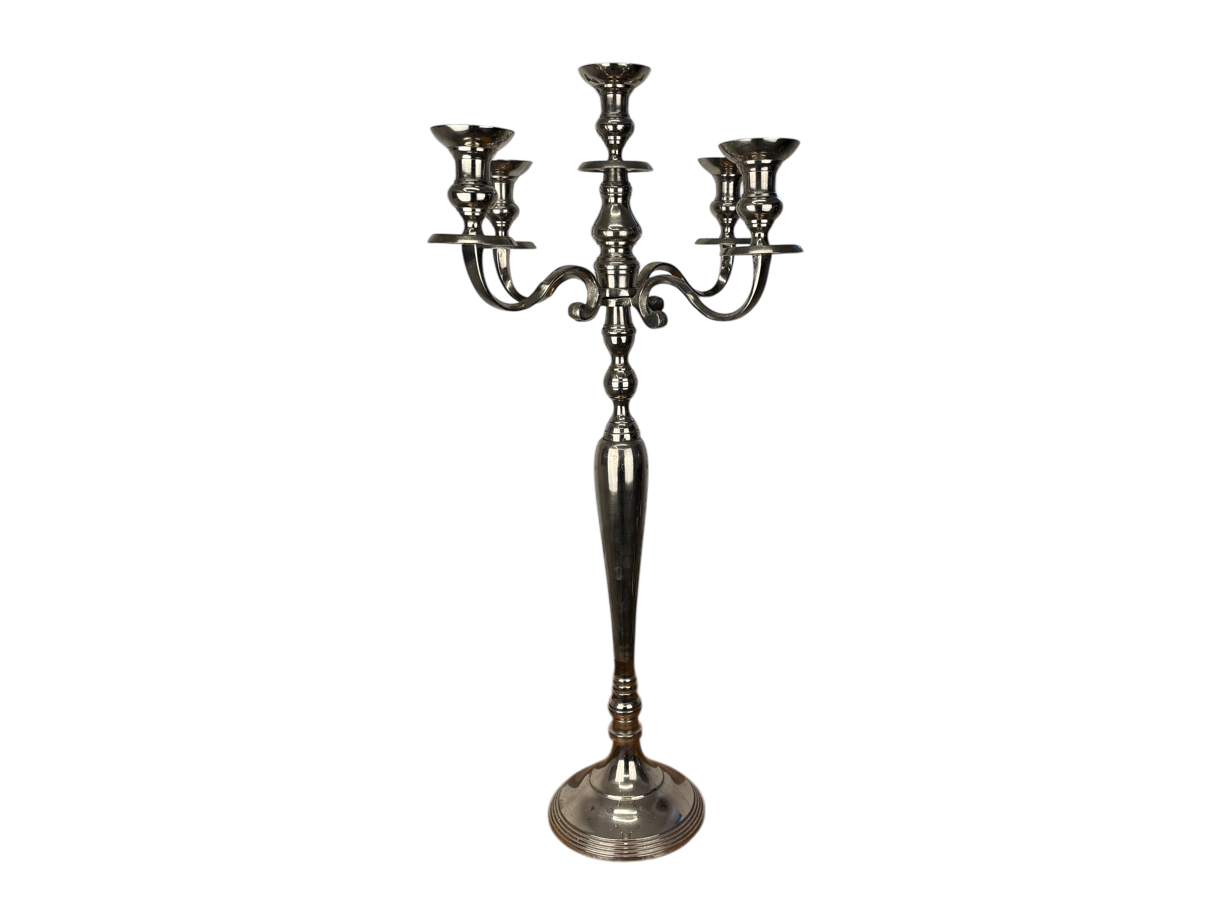 dekoration-kerzenleuchter-5-armig-silber-80-cm-mieten image 1