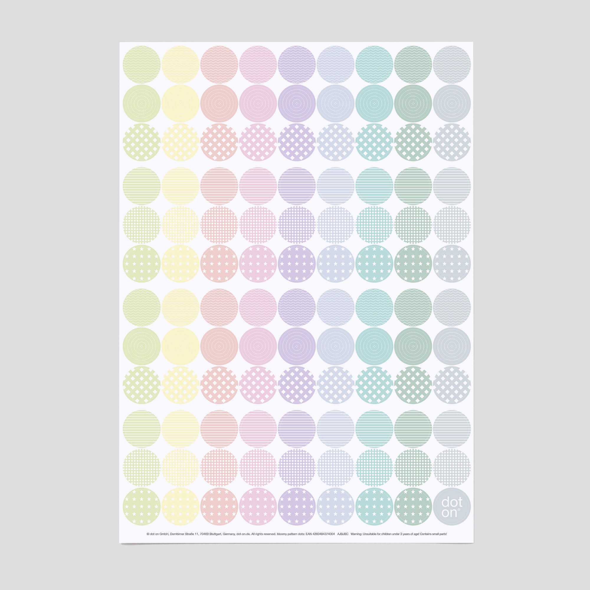dot-on-klebepunkte-bloom-bubble-dots-sticker-3er-set image 3