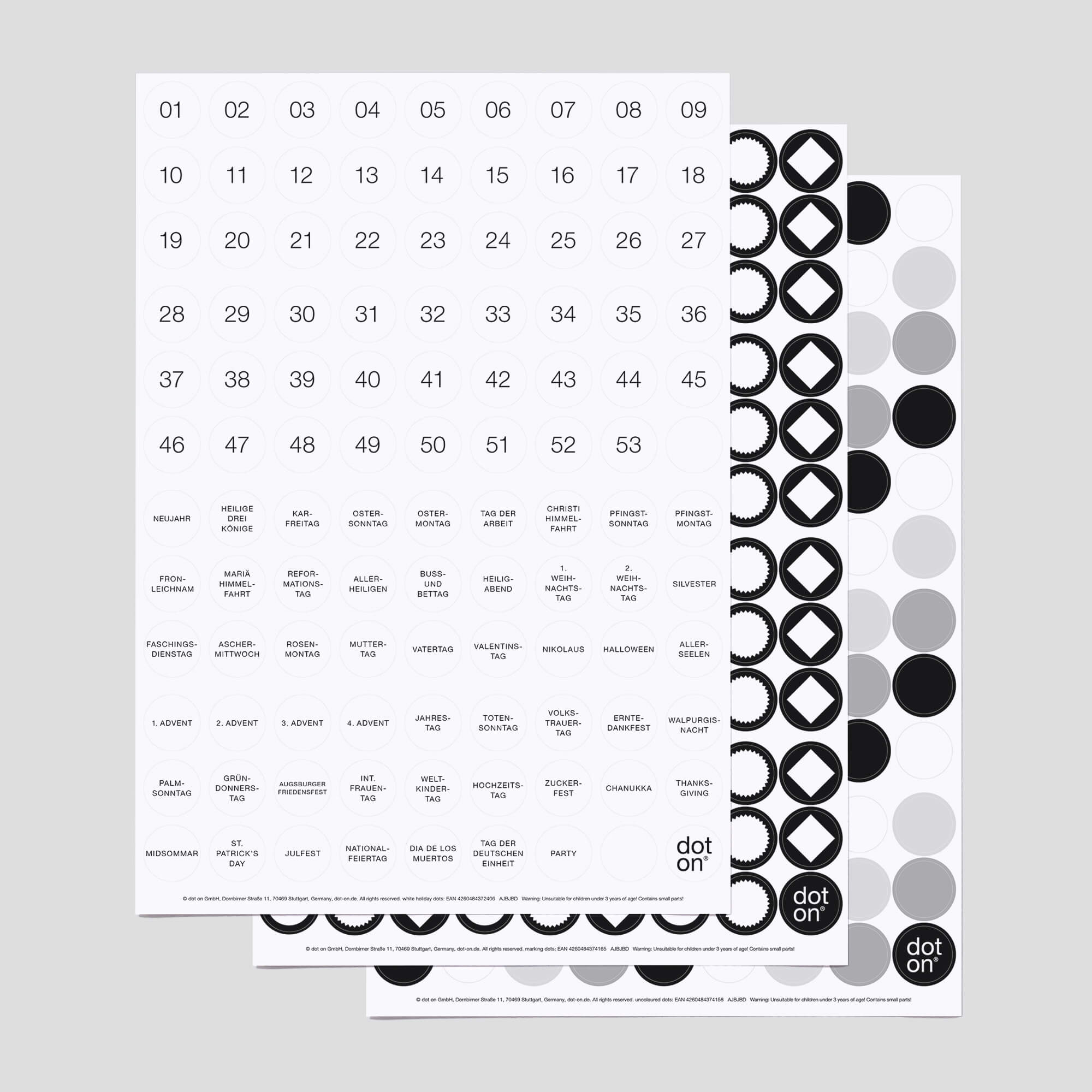 dot-on-essential-dots-white-klebepunkte-3er-set-20-mm image 1