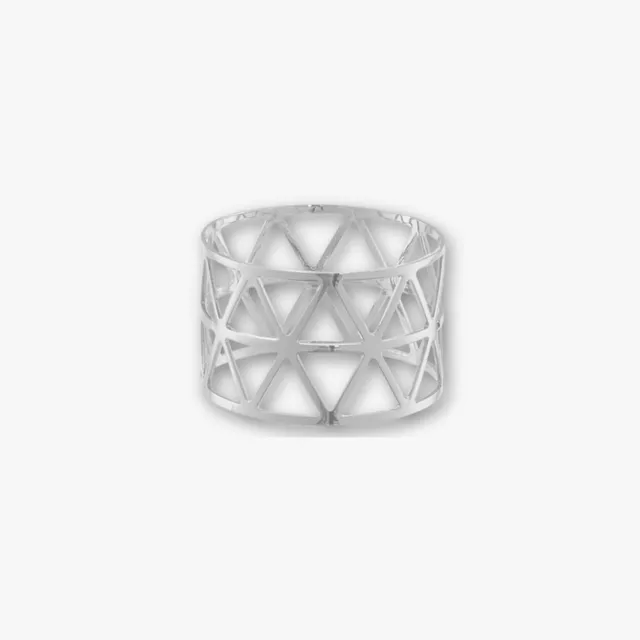 eventzauber-serviettenring-struktur-geometrie-silber-metall-mieten image 1