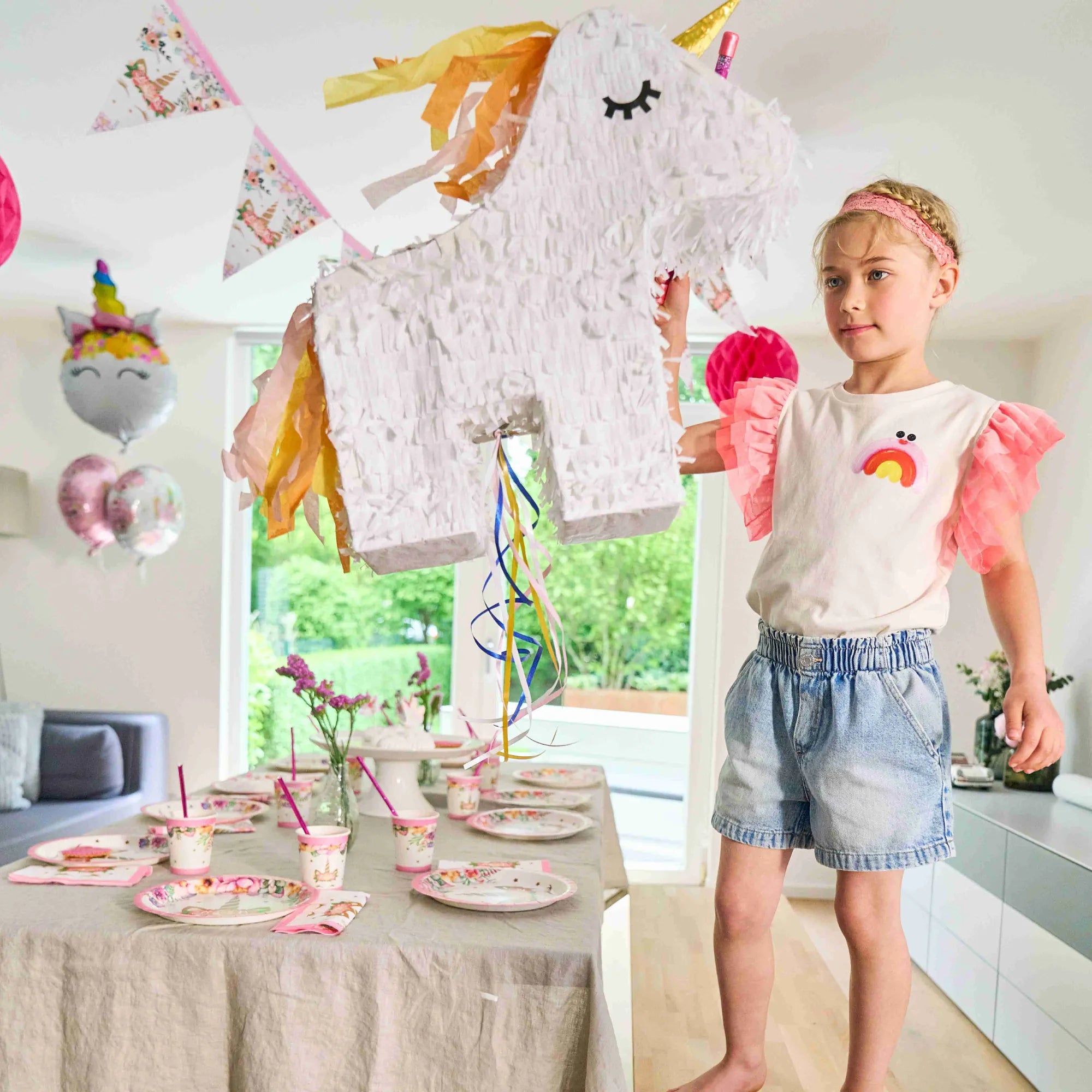 little-birthday-pinatas-einhorn-pinata-zum-bef-llen-39-cm image 3