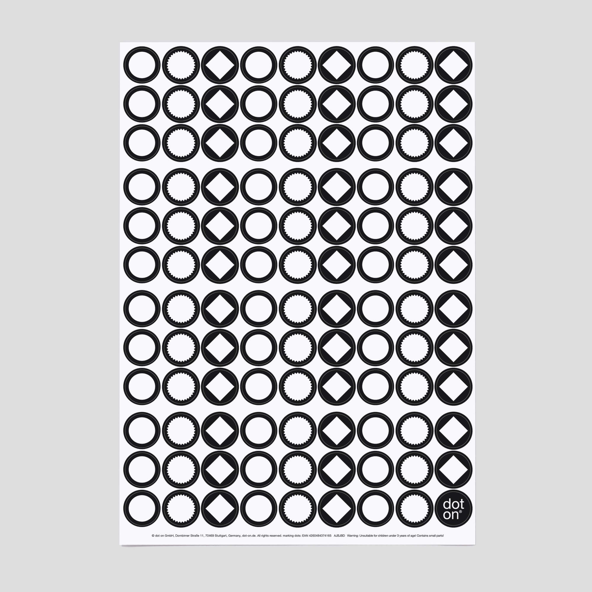 dot-on-marking-dots-klebepunkte-20-mm-schwarz-wei image 1