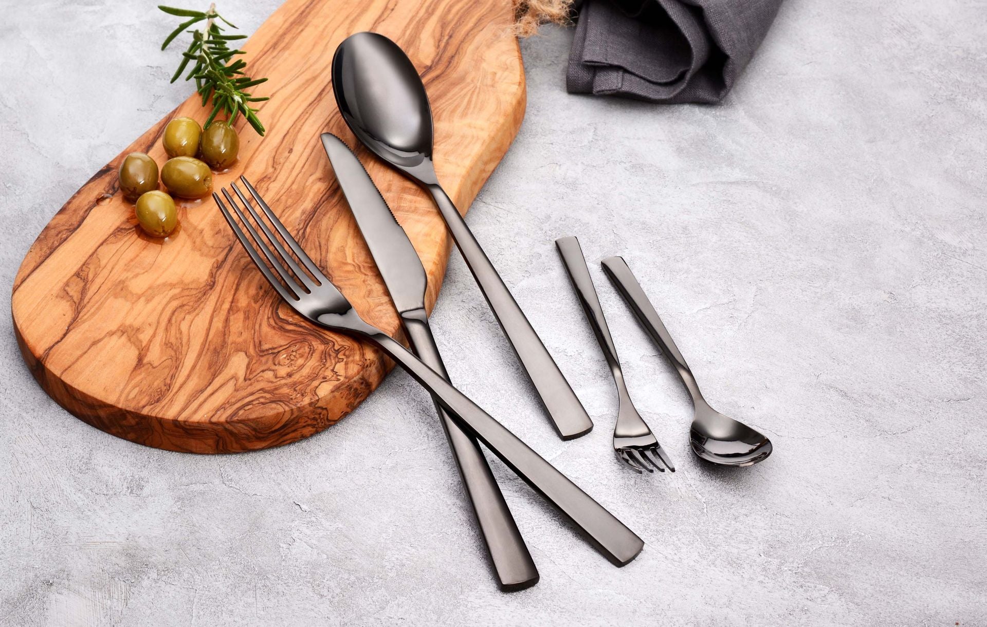 eventzauber-besteck-black-elegance-set-5-teilig-schwarz image 3