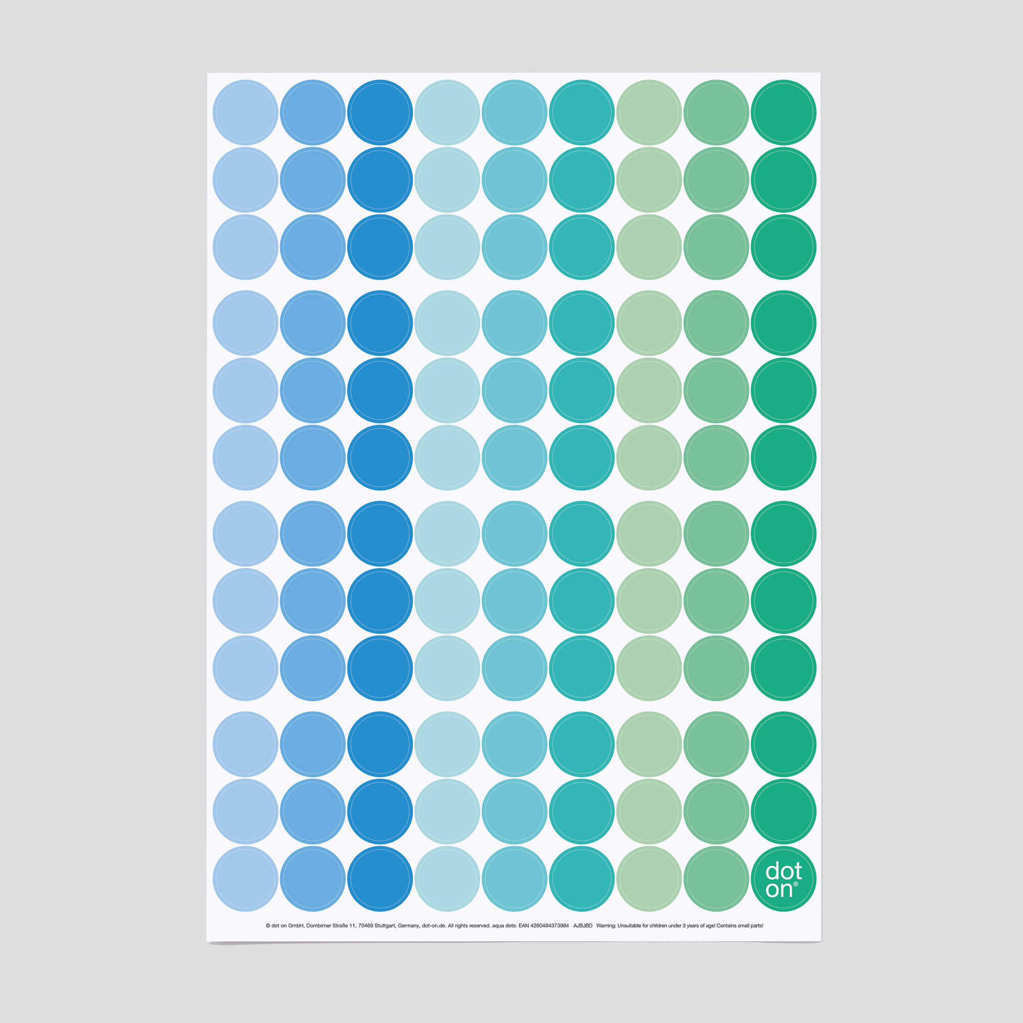 dot-on-aqua-dots-klebepunkte-20-mm-t-rkis-blau image 1