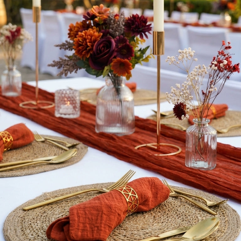 eventzauber-tischdeko-komplettset-terracotta-gold-20-30-g-ste image 2