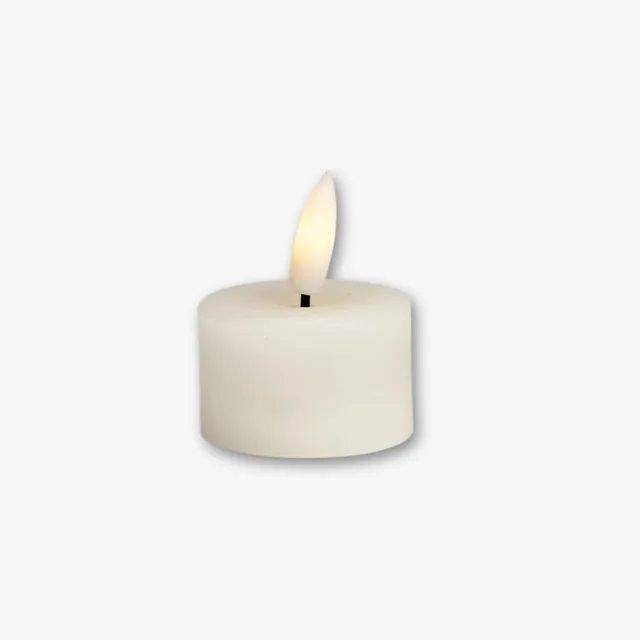 eventzauber-led-kerzen-teelicht-echtwachs-wei-warmwei-mit-timer image 1