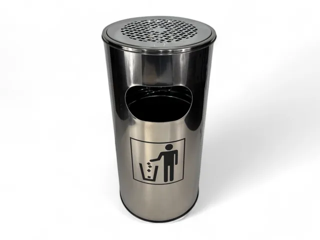 eventverleih-catering-standaschenbecher-mit-m-lleimer-30l-edelstahl image 1