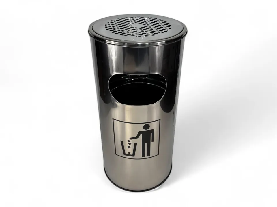 eventverleih-catering-standaschenbecher-mit-m-lleimer-30l-edelstahl image 1