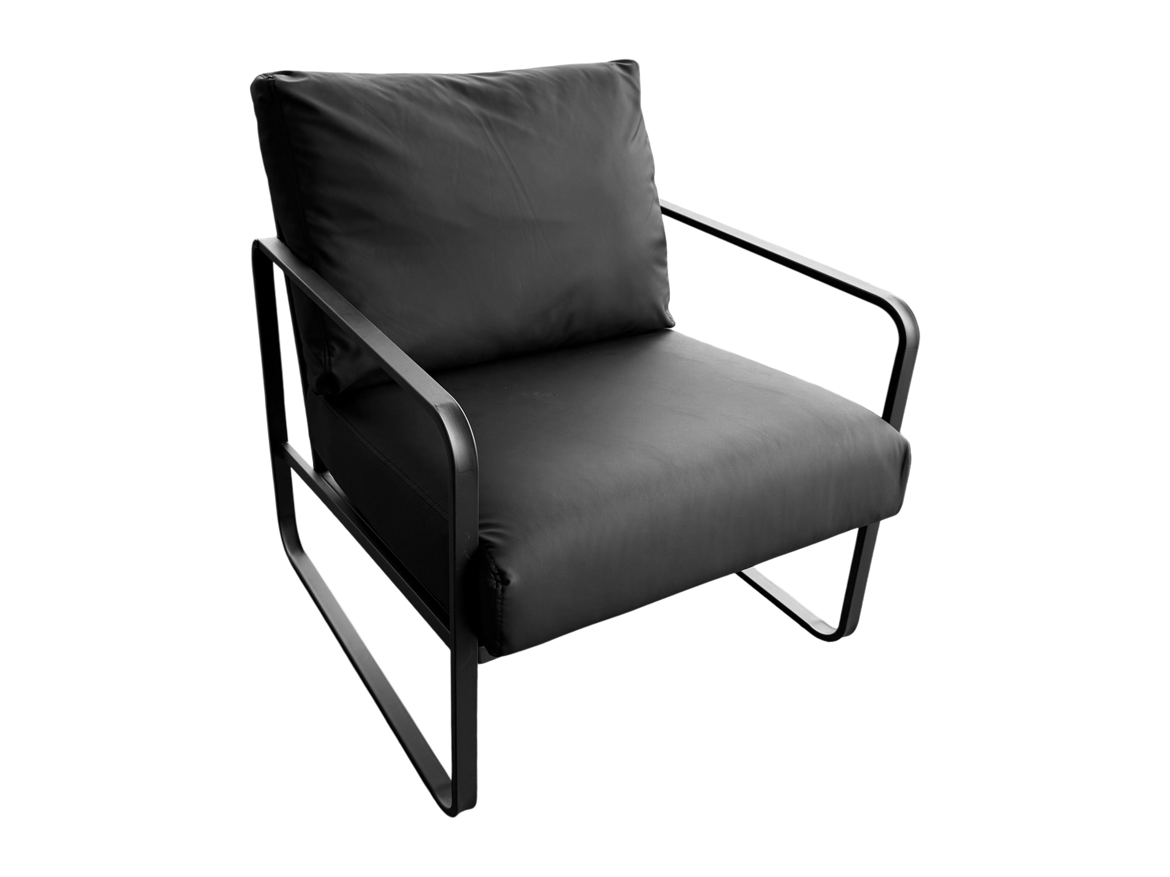 eventverleih-schleswig-holstein-lounge-sessel-schwarz-kunstleder image 1