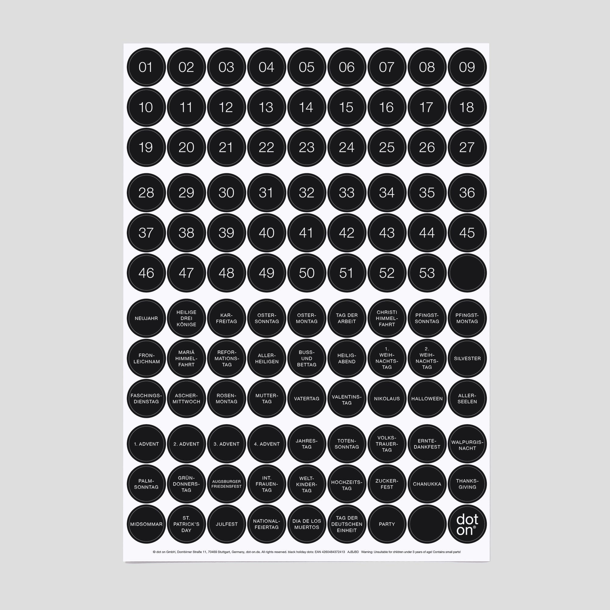 dot-on-klebepunkte-black-holiday-dots-20-mm-107-st-ck image 1