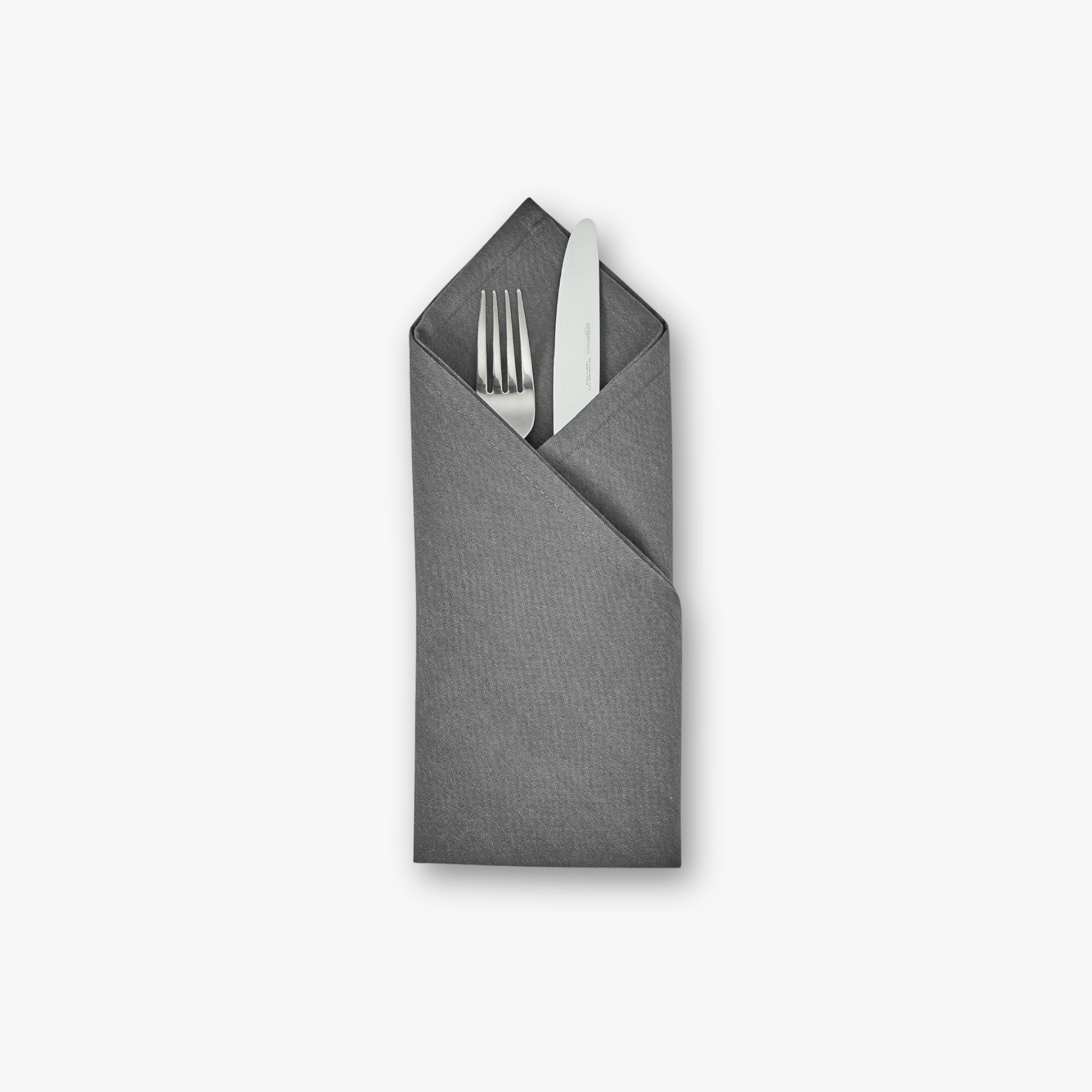 eventzauber-stoffservietten-klassisch-serviette-grau image 2