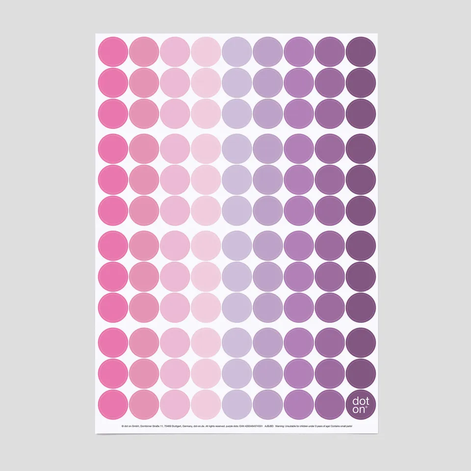 dot-on-klebepunkte-purple-dots-20mm-107-st-ck-pastell image 1