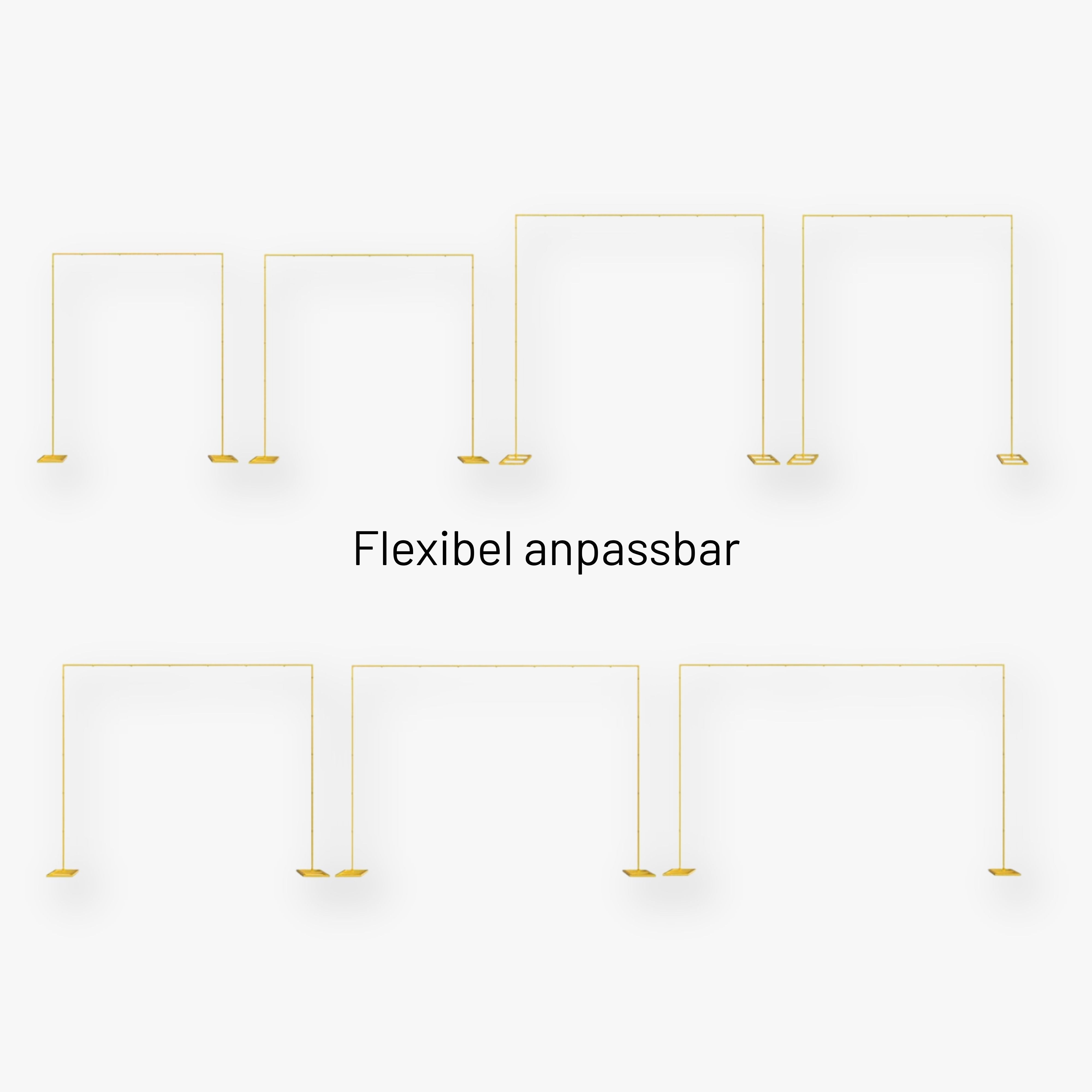 eventzauber-traubogen-metall-gold-2-4m-verstellbar image 2