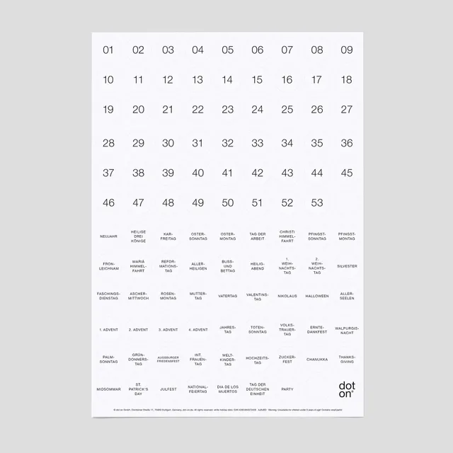 dot-on-white-holiday-dots-klebepunkte-20-mm-feiertage image 1