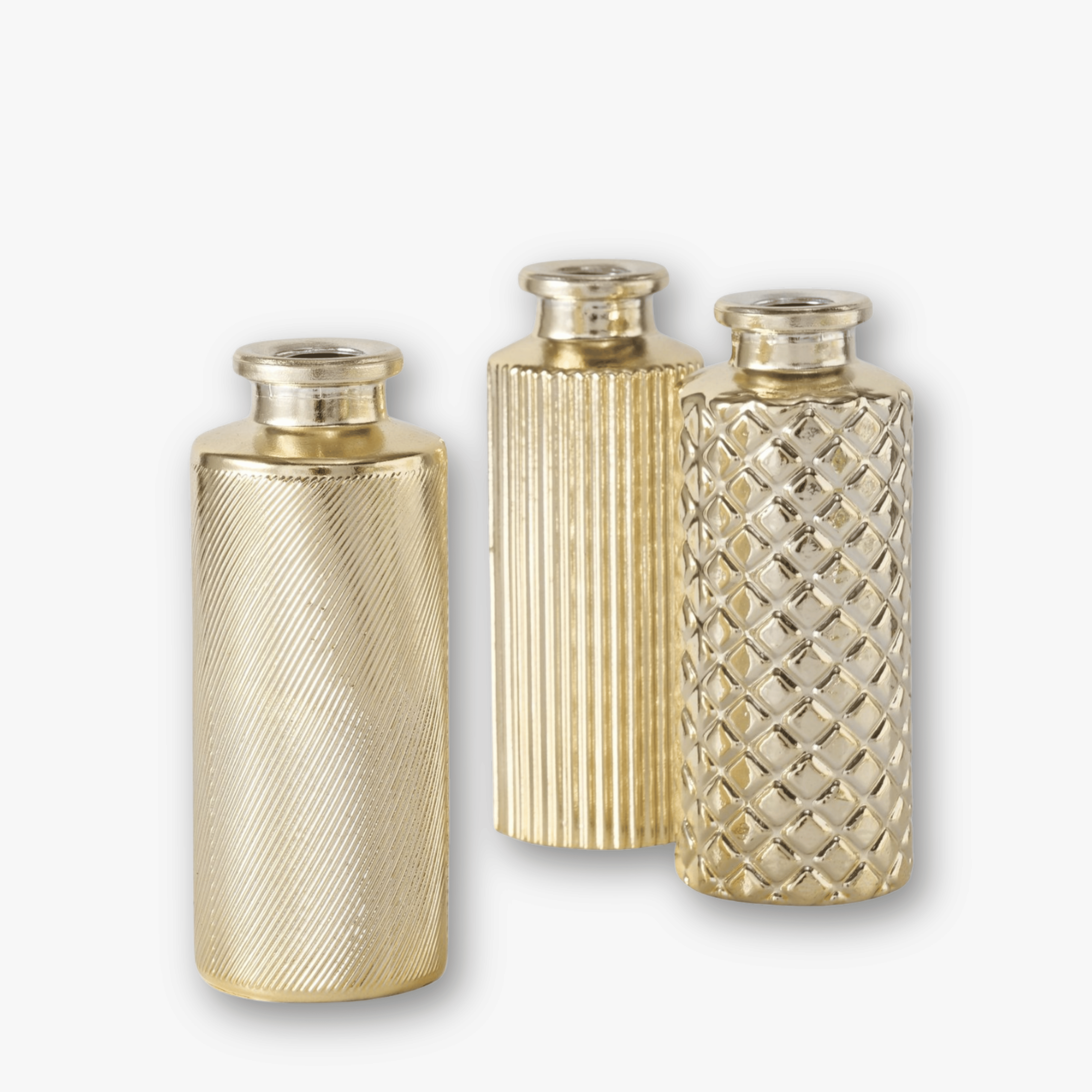 eventzauber-vasen-flaschenvasen-3er-set-glasvase-gold-h13 image 3