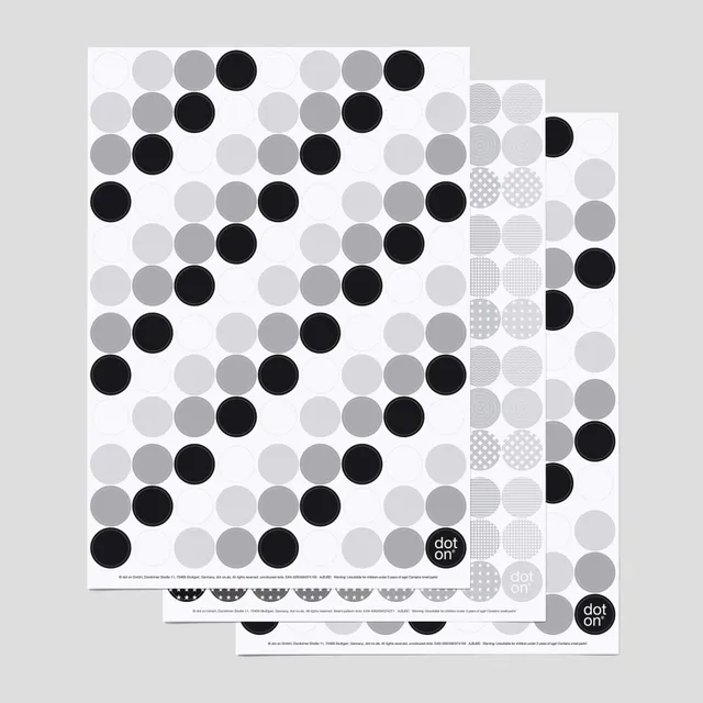 dot-on-black-white-dots-klebepunkte-20mm-3er-set-mini image 1