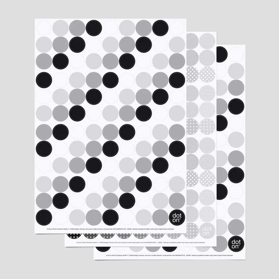 dot-on-black-white-dots-klebepunkte-20mm-3er-set-mini image 1