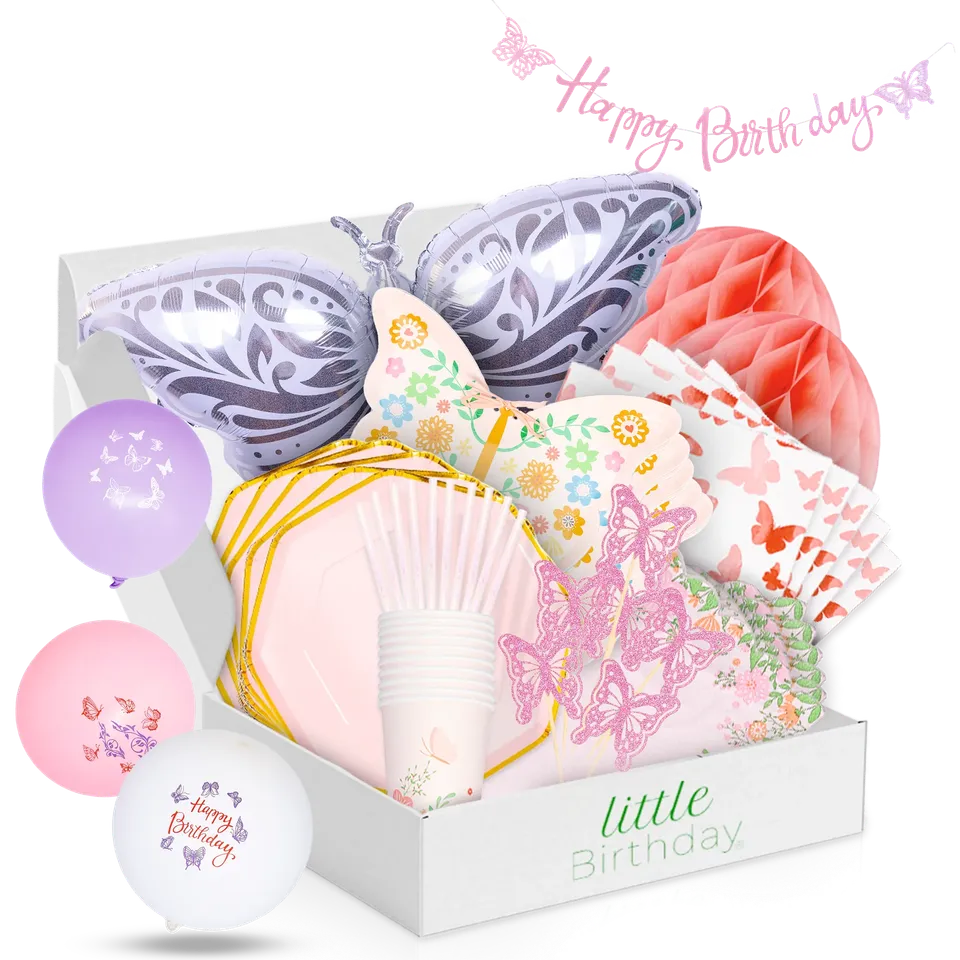 little-birthday-schmetterling-mottobox-121-tlg-f-r-8-kinder image 1
