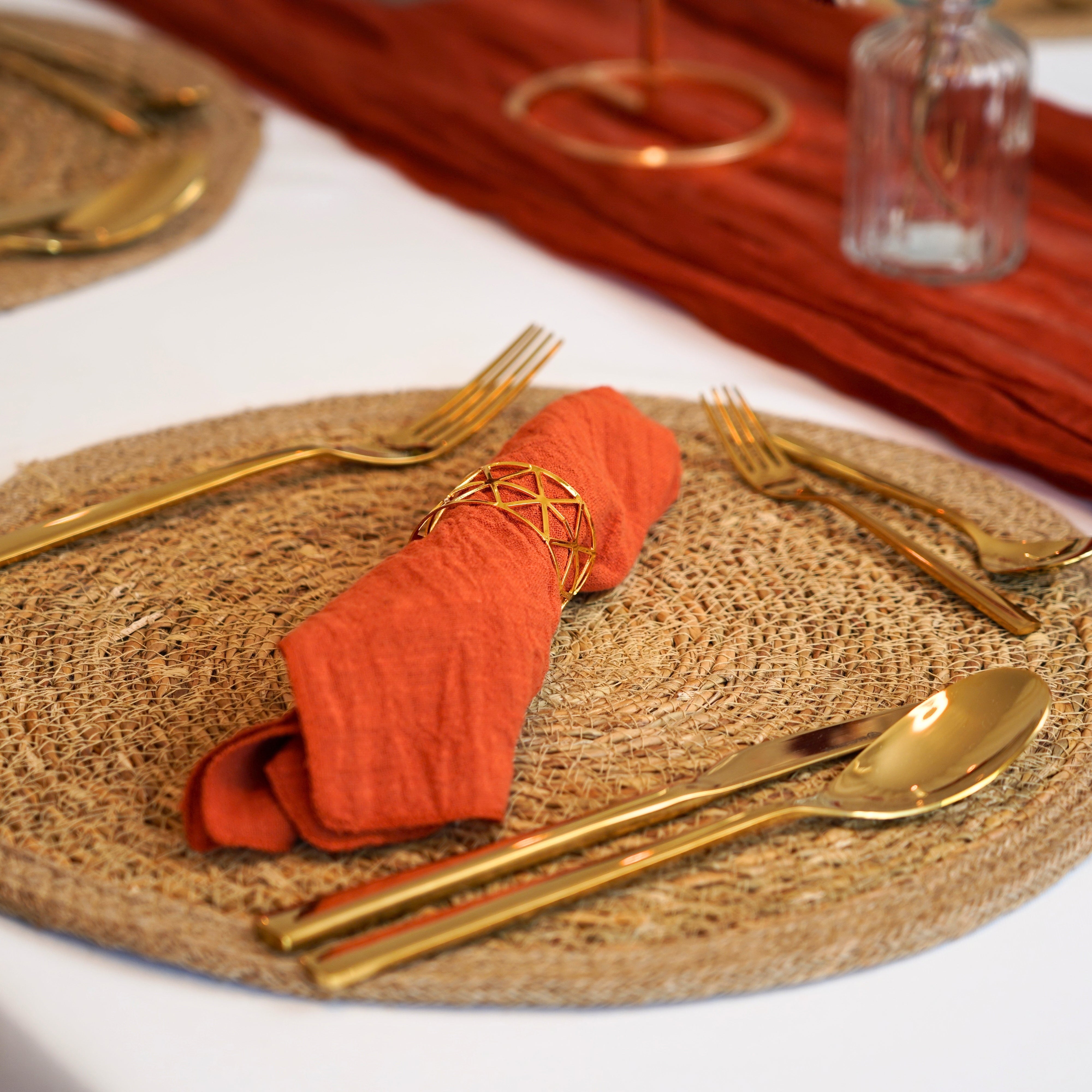 eventzauber-stoffserviette-musselin-terracotta-struktur image 3