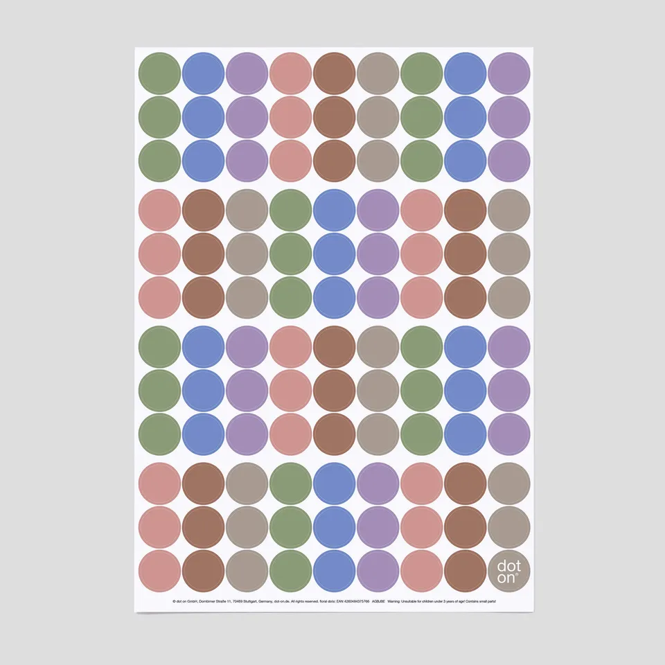 dot-on-klebepunkte-floral-dots-sticker-20-mm-pastell image 1