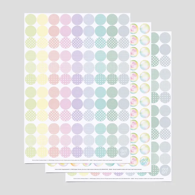 dot-on-klebepunkte-bloom-bubble-dots-sticker-3er-set image 1