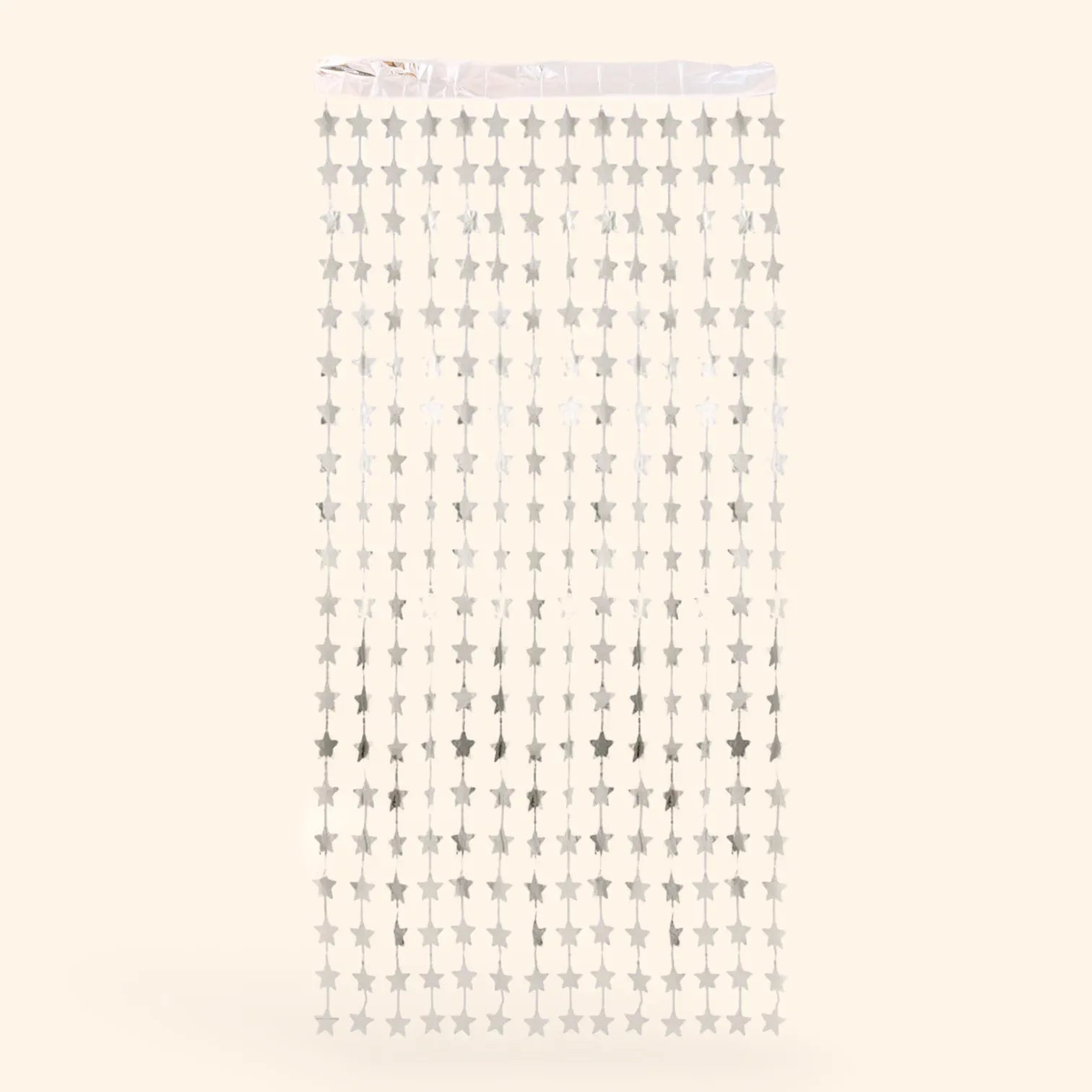 little-birthday-stern-lametta-vorhang-1x2-m-silber image 1
