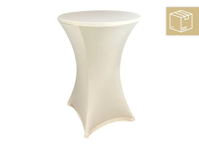eventverleih-mobiliar-stehtischhusse-beige-creme-80cm-stretch-mieten image 1