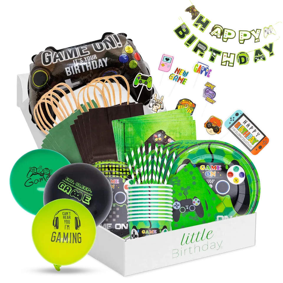 little-birthday-games-geburtstagsbox-partyset-f-r-10-kinder-135-teilig image 1