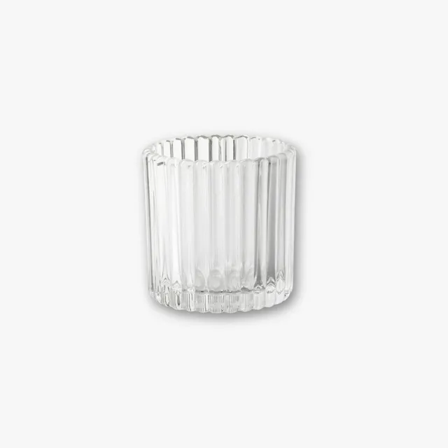 eventzauber-teelichtglas-struktur-rille-klar-9-cm-windlicht image 1