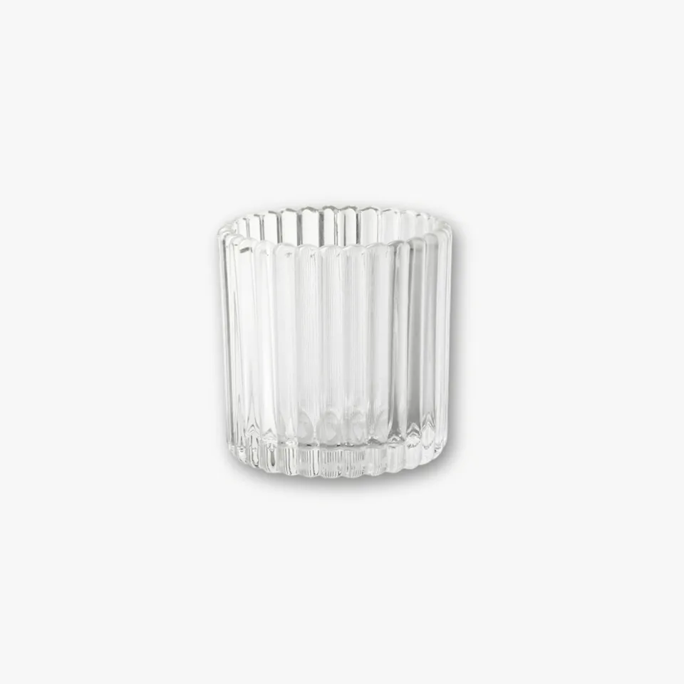 eventzauber-teelichtglas-struktur-rille-klar-9-cm-windlicht image 1