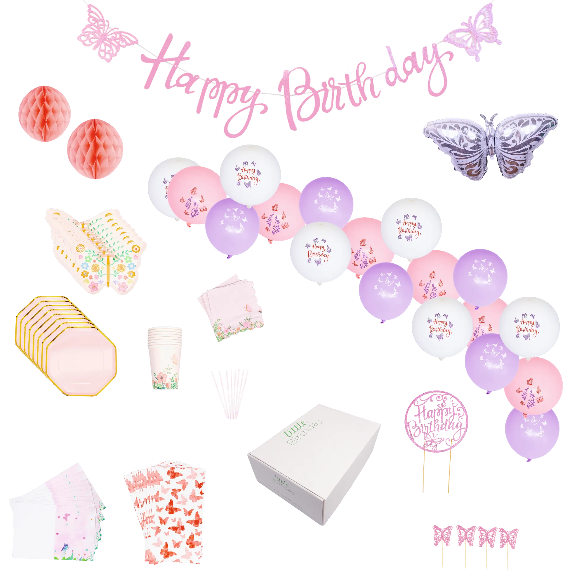 little-birthday-schmetterling-mottobox-121-tlg-f-r-8-kinder image 2