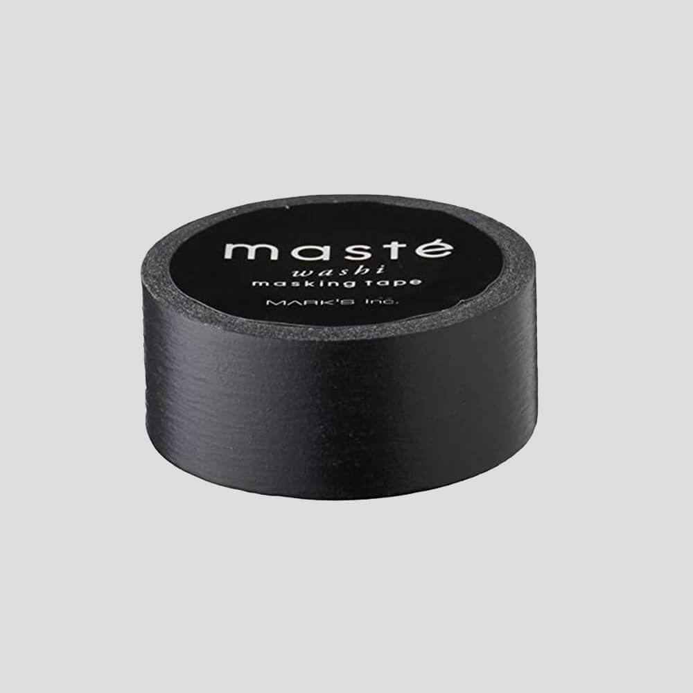 dot-on-mast-washi-tape-matte-black-7-m-basteln image 1