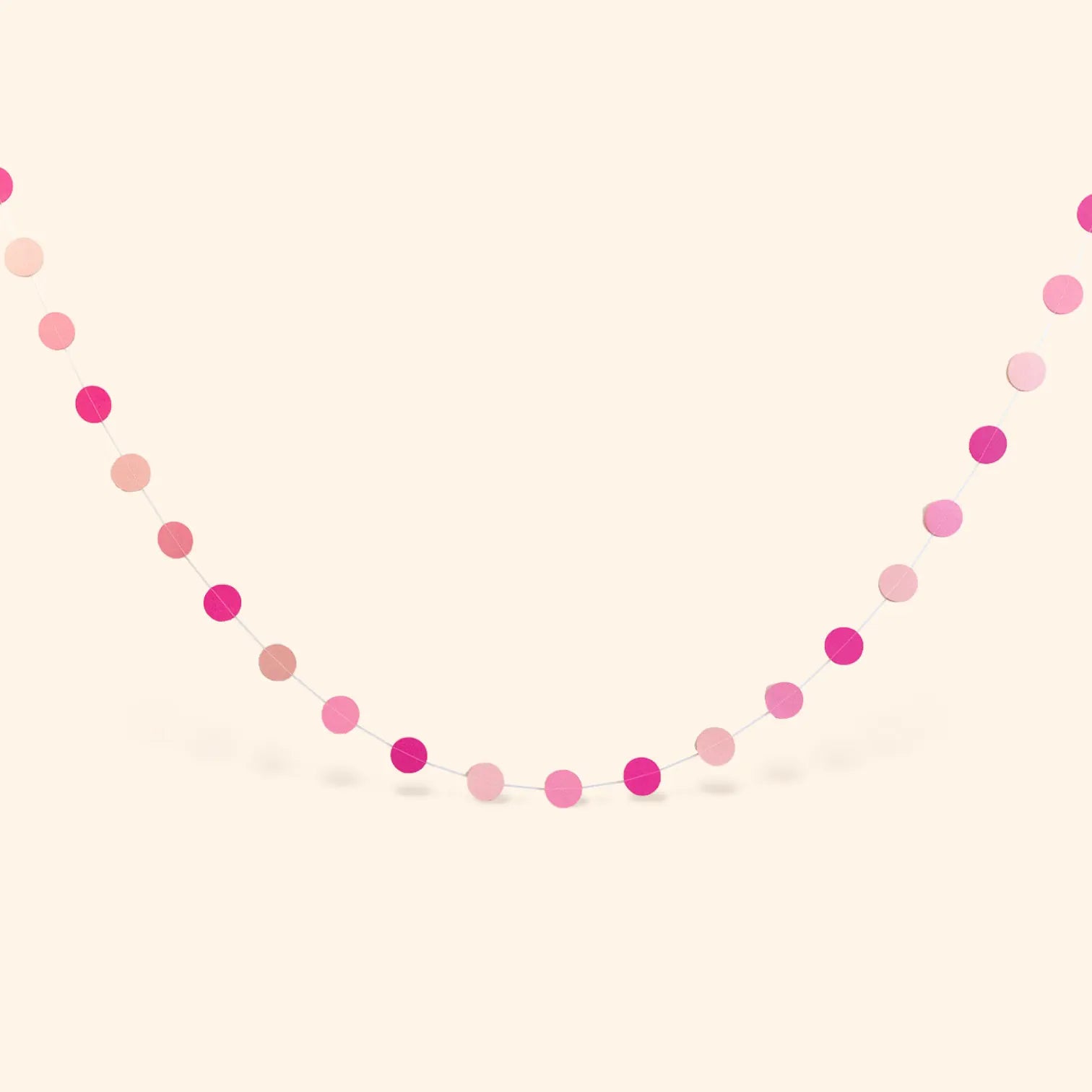 little-birthday-papiergirlande-pink-rosa-2x2-m-punkte image 1