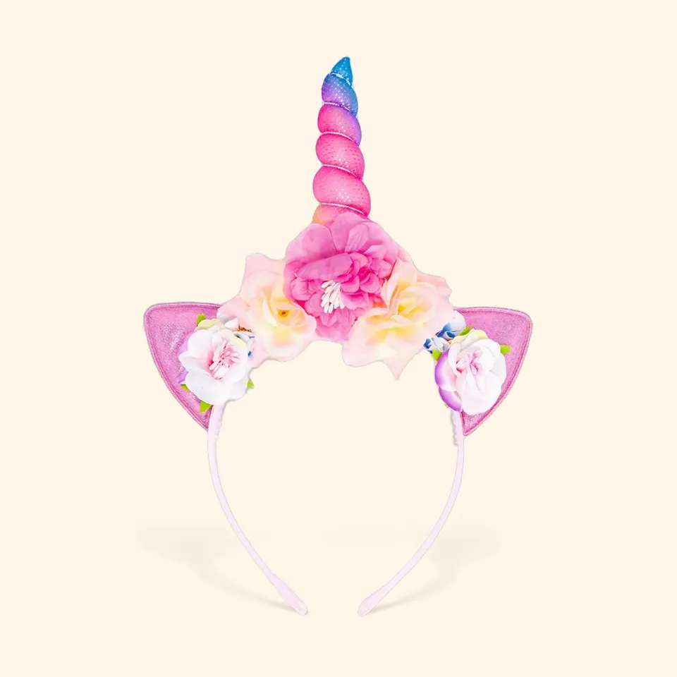 little-birthday-accessoires-einhorn-haarreif-regenbogen-26x18-cm image 1