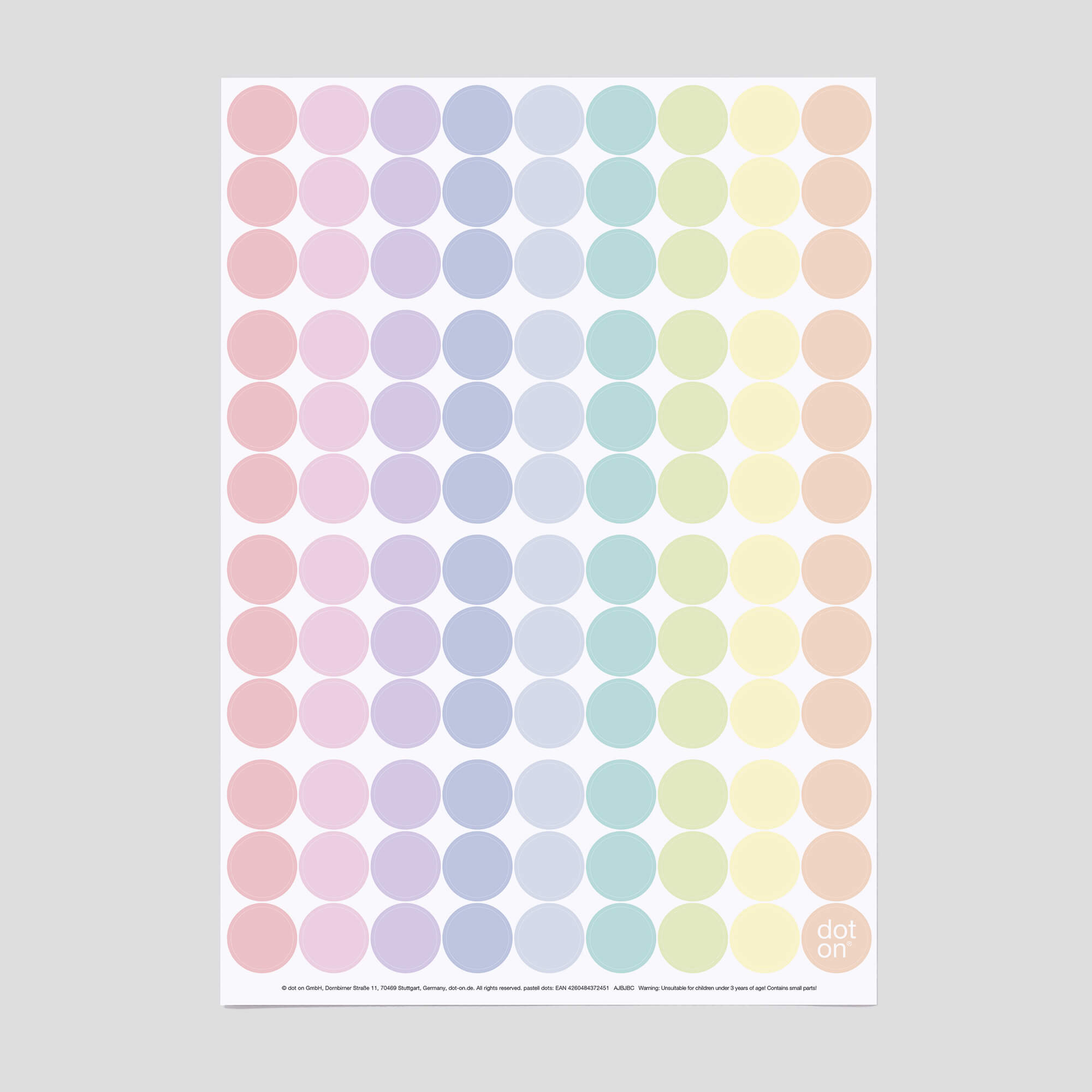 dot-on-pastell-dots-klebepunkte-20-mm-107-st-ck-zart image 1
